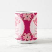 母パーソナライズされた日の名前MAG コーヒーマグカップ (中央)