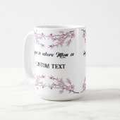 母パーソナライズされた日の名前MAG コーヒーマグカップ (正面左)