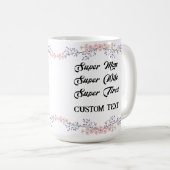 母パーソナライズされた日の名前MAG コーヒーマグカップ (正面右)