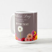 母パーソナライズされた日の名前MAG コーヒーマグカップ (正面左)