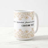 母パーソナライズされた日の名前MAG コーヒーマグカップ (正面右)