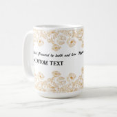 母パーソナライズされた日の名前MAG コーヒーマグカップ (正面左)