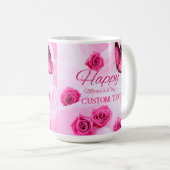 母パーソナライズされた日の名前MAG コーヒーマグカップ (正面右)