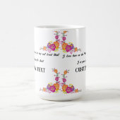 母パーソナライズされた日の名前MAG コーヒーマグカップ (中央)