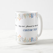 母パーソナライズされた日の名前MAG コーヒーマグカップ (正面右)