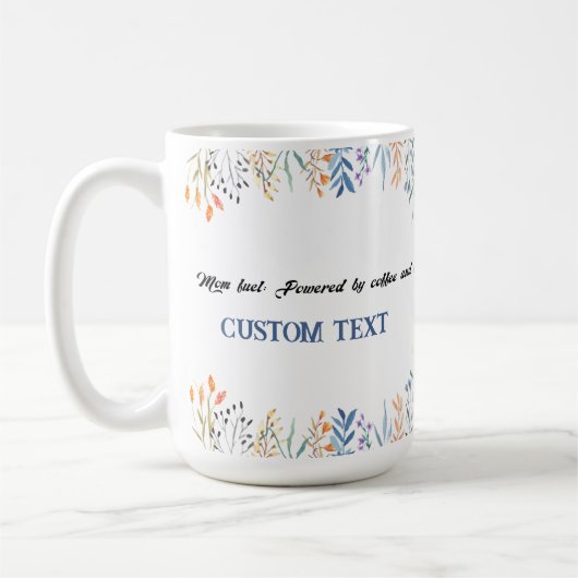 母パーソナライズされた日の名前MAG コーヒーマグカップ (左)