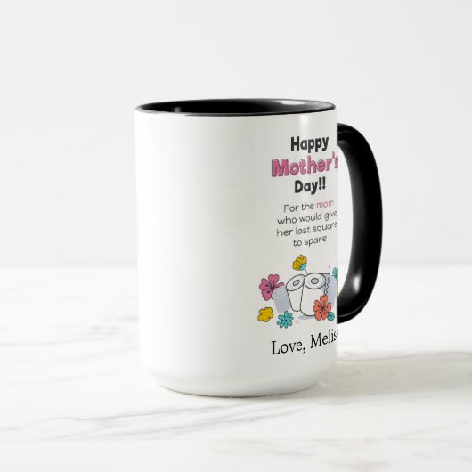母パーソナライズされた日の大流行おもしろい マグカップ (正面右)
