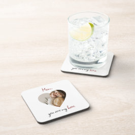 母パーソナライズされた日の懸命プラスチックコースター コースター