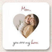 母パーソナライズされた日の懸命プラスチックコースター コースター (正面)