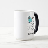 母パーソナライズされた日の流行年 モーフィングマグカップ (正面右)