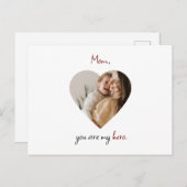 母パーソナライズされた日はがき ポストカード (正面/裏面)