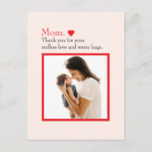 母パーソナライズされた日はがき（写真付） シーズンポストカード (正面)