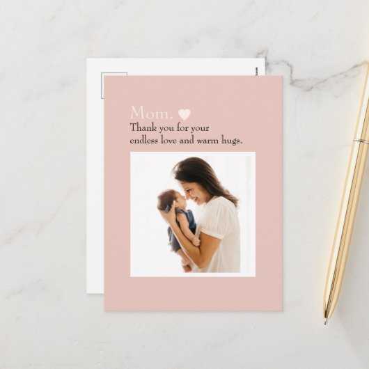 母パーソナライズされた日はがき（写真付） シーズンポストカード (正面/裏面インサイチュ)