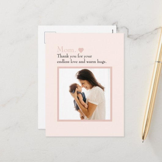 母パーソナライズされた日はがき(写真付) シーズンポストカード (正面/裏面インサイチュ)