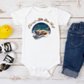 母パーソナライズされた日キツネ睡眠泥棒生まれたばかりの ベビーボディスーツ