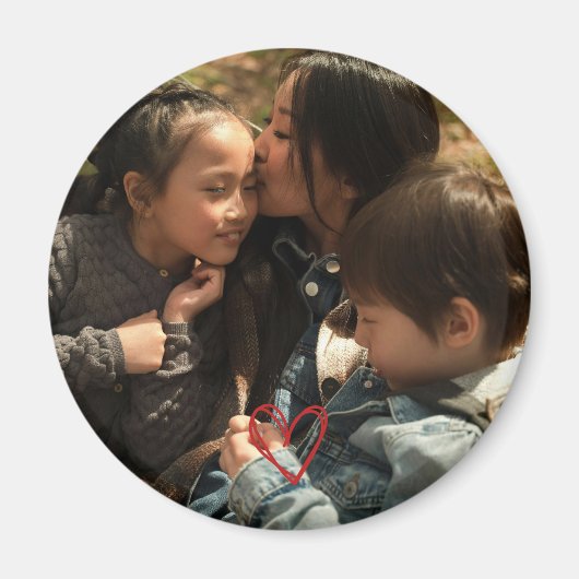 母パーソナライズされた日マグネット マグネット (正面)