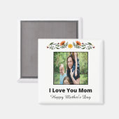 母パーソナライズされた日マグネット マグネット (正面/裏面)