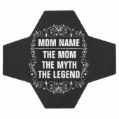 母パーソナライズされた日 サッカーボール (フラット)