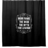 母パーソナライズされた日 シャワーカーテン (正面)