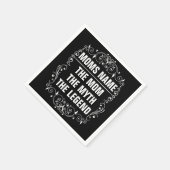 母パーソナライズされた日 スタンダードカクテルナプキン (角)