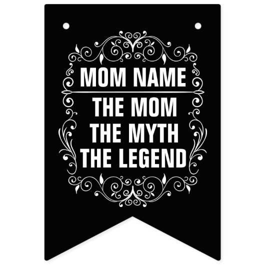 母パーソナライズされた日 バンティングフラッグ (第1の旗)