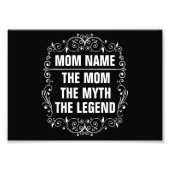 母パーソナライズされた日 フォトプリント            (正面)