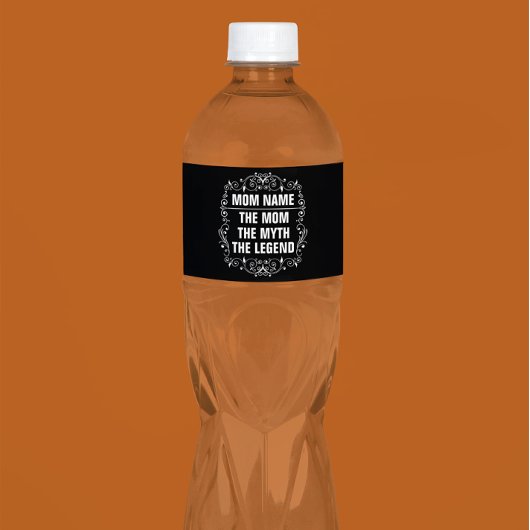 母パーソナライズされた日 ペットボトルラベル