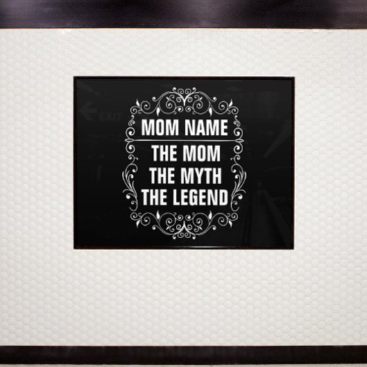 母パーソナライズされた日 ポスター