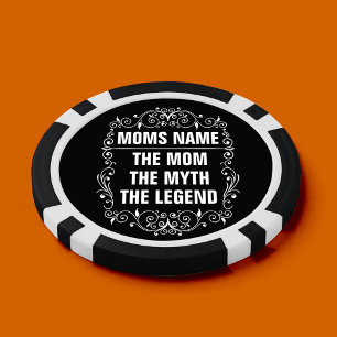 母パーソナライズされた日 ポーカーチップ