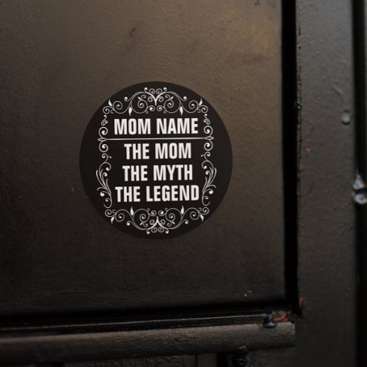 母パーソナライズされた日 ラウンドシール