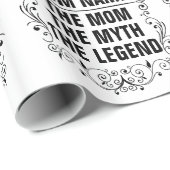 母パーソナライズされた日 ラッピングペーパー (ロールコーナー)