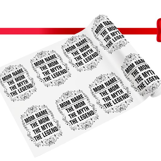 母パーソナライズされた日 ラッピングペーパー