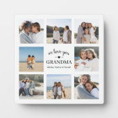 母パーソナライズされた母の日おばあちゃんの写真プラーク フォトプラーク (正面)