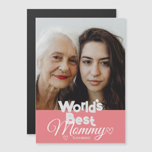 母パーソナライズされた母の日、世界の母最高のの贈り物 (正面/裏面)