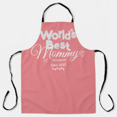 母パーソナライズされた母の日、世界の母最高のの贈り物 エプロン (正面)