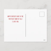 母パーソナライズされた母の日、世界の母最高のの贈り物 シーズンポストカード (裏面)