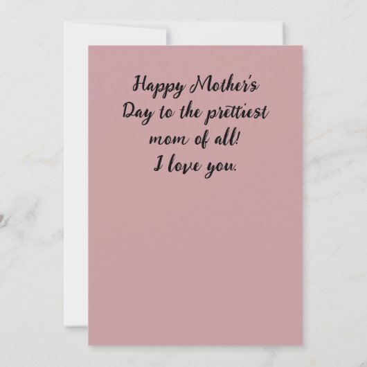 母パーソナライズされた母の日、写真コラージュのギフト3枚 カード (裏面)