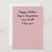 母パーソナライズされた母の日、写真コラージュのギフト3枚 カード (裏面)