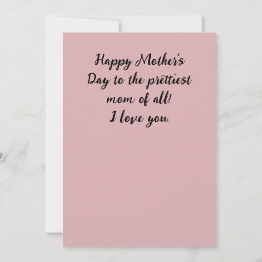 母パーソナライズされた母の日、写真コラージュのギフト3枚 カード (裏面)