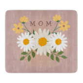 母パーソナライズされた母ガラス切断ボード母の日 カッティングボード (正面)