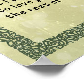 母パーソナライズされた狼の毛布から娘に ポスター (角)