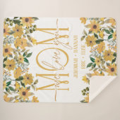 母パーソナライズされた用毛布 シェルパブランケット (正面(横))