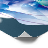 母パーソナライズされた蝶の娘に ポスター (角)