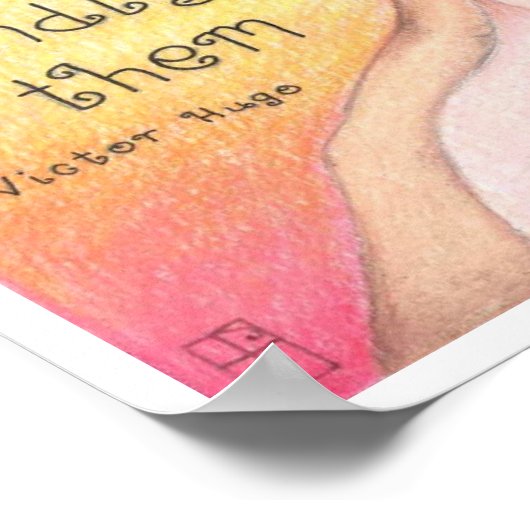 母パーソナライズされた誕生ポスター ポスター (角)