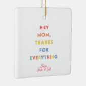 母パーソナライズされた/母のための写真オーナメントギフト セラミックオーナメント (右)