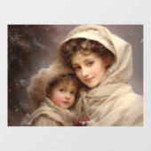 母ビクトリアンと子 ウィンドウサイン (シート)