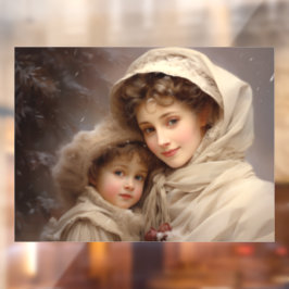 母ビクトリアンと子 ウィンドウサイン