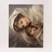 母ビクトリアンと子 ジグソーパズル (縦)