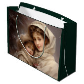 母ビクトリアンと子 ラージペーパーバッグ (裏面アングル)