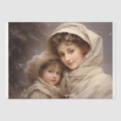 母ビクトリアンと子 薄葉紙 (正面)